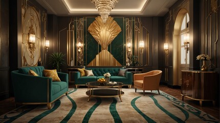 Wall Mural - Living room in a very exclusive style