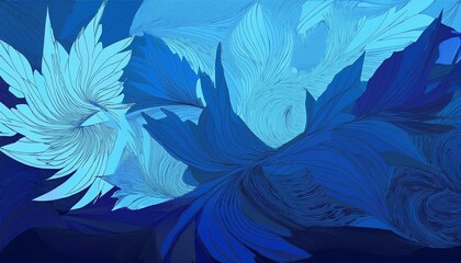 Poster - abstract blue background