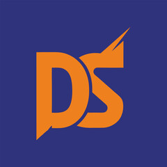 Poster - DS letter logo Creative Design.
DS monogram Logo Unique Concept Vector.
DS creative  modern flat abstract  initials letter logo.
