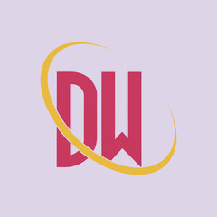 Poster - DW letter logo Creative Design.
DW monogram Logo Unique Concept Vector.
DW creative  modern flat abstract  initials letter logo.