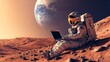 © ellisa_studio - Astronaut Working on Mars