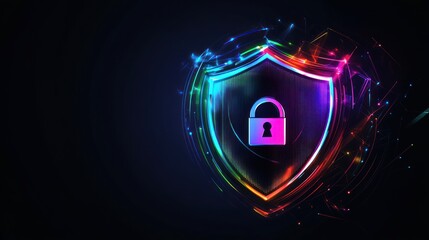 Wall Mural - Cyber Security Shield