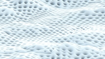 Poster - A detailed abstract background featuring wavy patterns of light blue and white, representing future technology and innovative design ideals through intricate dot textures SEAMLESS PATTERN