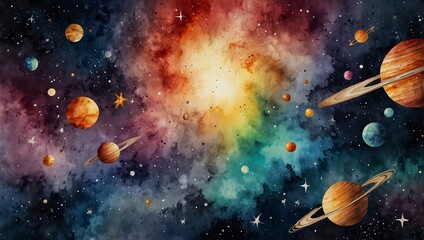 Wall Mural - planet in space