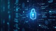 © vitanovski - Futuristic interface with advanced network security protocols and digital protection