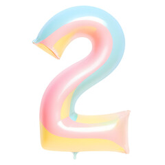 number 2 isolated on transparent background. png