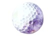 © Yuliia - watercolor-style illustration of a golf ball, featuring soft splashes and artistic strokes. The ball is shown with detailed dimples and surrounded by abstract brush strokes, giving it a dynamic