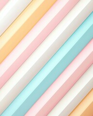 Poster - Soft pastel stripes in a diagonal pattern, background, playful copy space