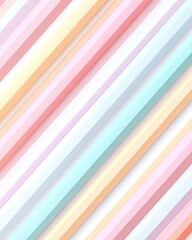 Poster - Soft pastel stripes in a diagonal pattern, background, perfect for adding a touch of whimsy to any design project.