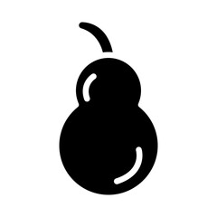 Wall Mural - Bottle Gourd Vector Glyph Icon Design