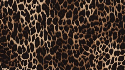 Wall Mural - 
design of leopard fluffy background for textiles