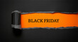 © Creative Habits - Torn paper with Black Friday sale promotion on vibrant background showcasing shopping discount options