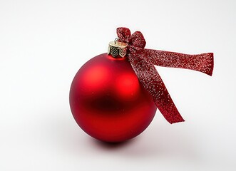 High-resolution Christmas red ornament 