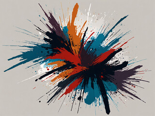 Wall Mural - Bold, Modern Brush Stroke Elements 