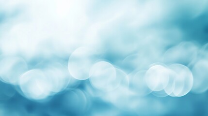 Sticker - Soft Blue Bokeh Background