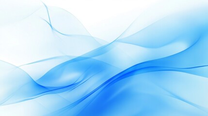 Wall Mural - Ethereal Blue Waves