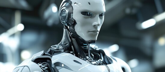 Poster - 3D computer generated illustration of a robot