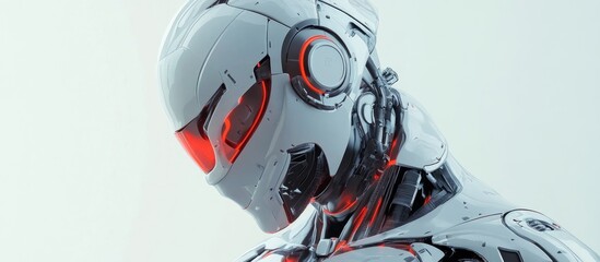 Poster - 3D computer generated image of a robotic figure