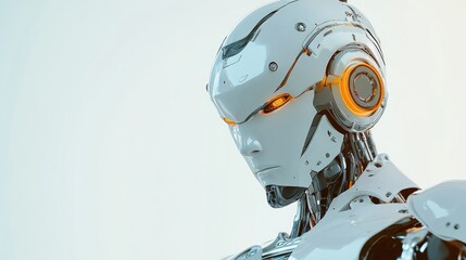 Poster - 3D computer generated rendering of a robot figure