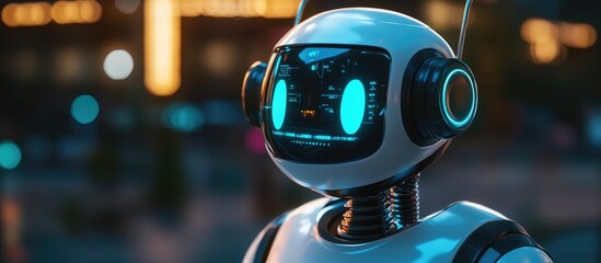 Aufkleber - 3D graphic representation of an AI chatbot