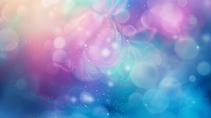 Wall Mural - Blue, purple, green gradient. Soft pastel color gradient. Holographic blurred abstract background. 