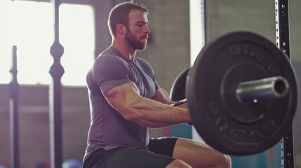 Weightlifting in Gym