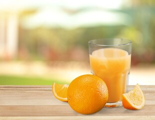 Canvas Print - Summer cold  cocktail in glasses with fresh fruits