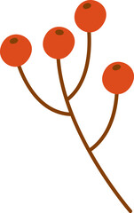 Wall Mural - Autumn Berries Branch