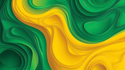 Abstract green and yellow color background. Vector illustration -generative ai