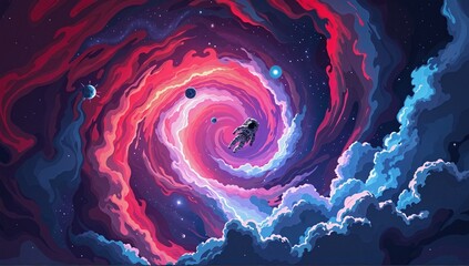 Wall Mural - an exploration of cosmic wonders