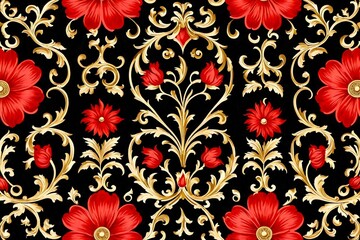 Wall Mural - seamless floral pattern