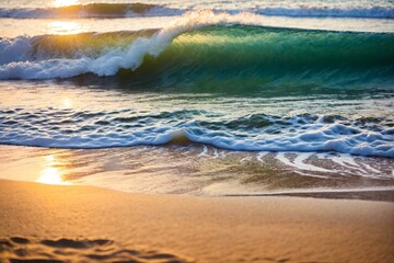 waves on the beach