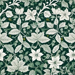 Wall Mural - seamless floral pattern