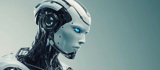 Poster - Elegant 3D rendering of a sophisticated male robot