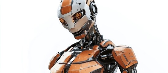 Poster - 3d illustration of a robot on a white background