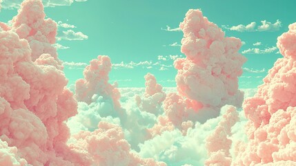 Wall Mural -  A sky filled with numerous clouds or a blue sky dotted with scattered clouds