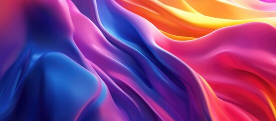 Poster - Vibrant and colorful abstract background design with dynamic fluid shapes and textures perfect for creative projects and modern visual applications