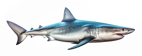 Shark on white background.