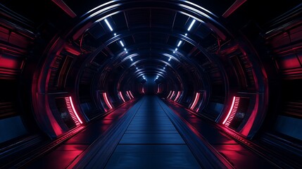 Canvas Print - dark tunnel environment