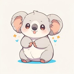 Sticker - Cute Koala Illustration