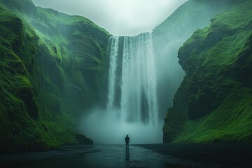 Wall Mural - Waterfall in Iceland