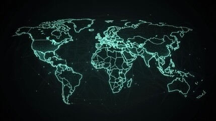 world map. global social network technology concept