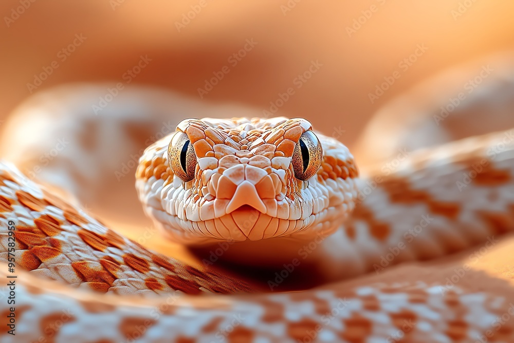 Snake Viper, Desert, and Camouflage visualized in a desert setting ...