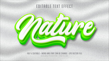 Poster - nature editable text effect