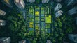 © Nova Widiawati - Aerial View of Urban Park