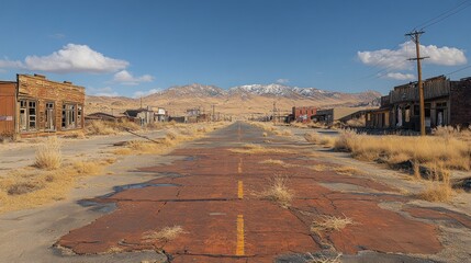 Sticker - Ghost Town on a Desolate Road