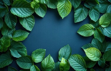 Canvas Print - Green Leaves Frame