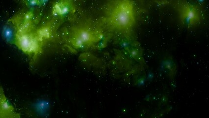 Wall Mural - Enchanting Nebula with Star Clusters in Deep Galaxy Scene