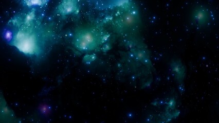 Wall Mural - Dazzling Star-Filled Nebula in Outer Space – Space Background