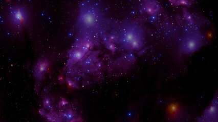Wall Mural - Bright Cosmic Nebula and Stars – Abstract Space Art